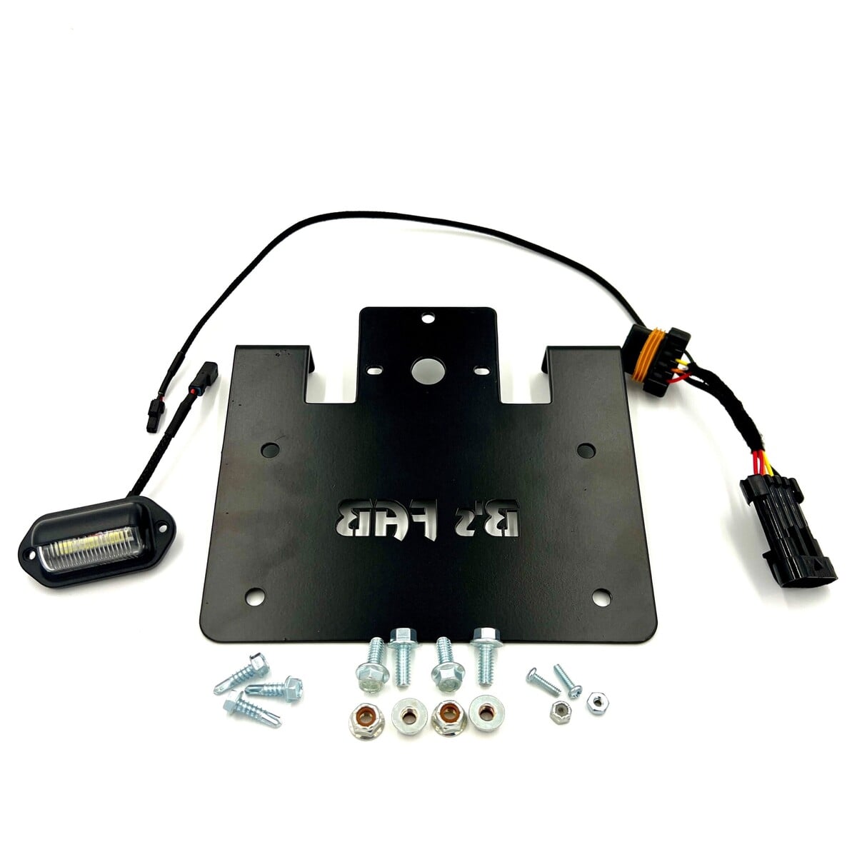 Polaris General License Plate Bracket with LED Light and Wiring Harness - Image 2