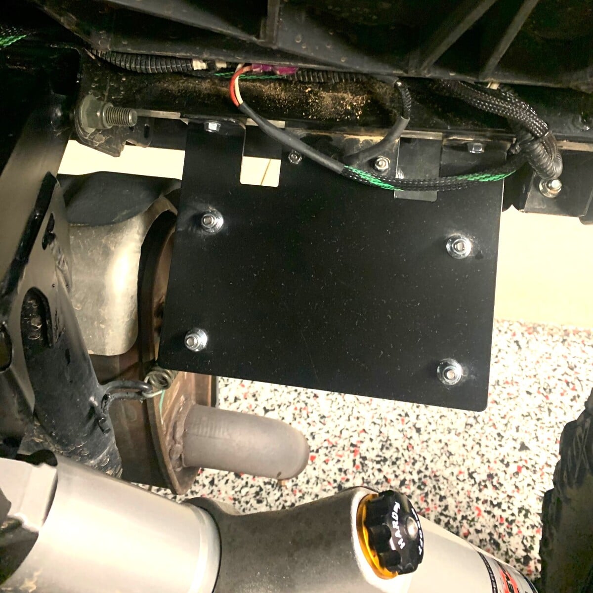 Polaris General License Plate Bracket with LED Light and Wiring Harness - Image 8