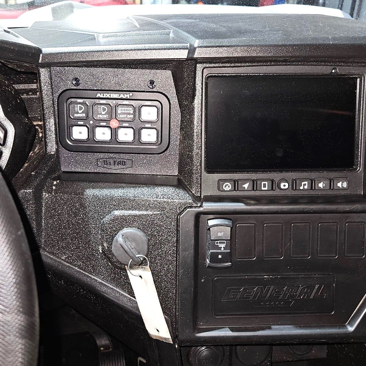Polaris General Auxbeam 8 gang Switch Panel Mount
