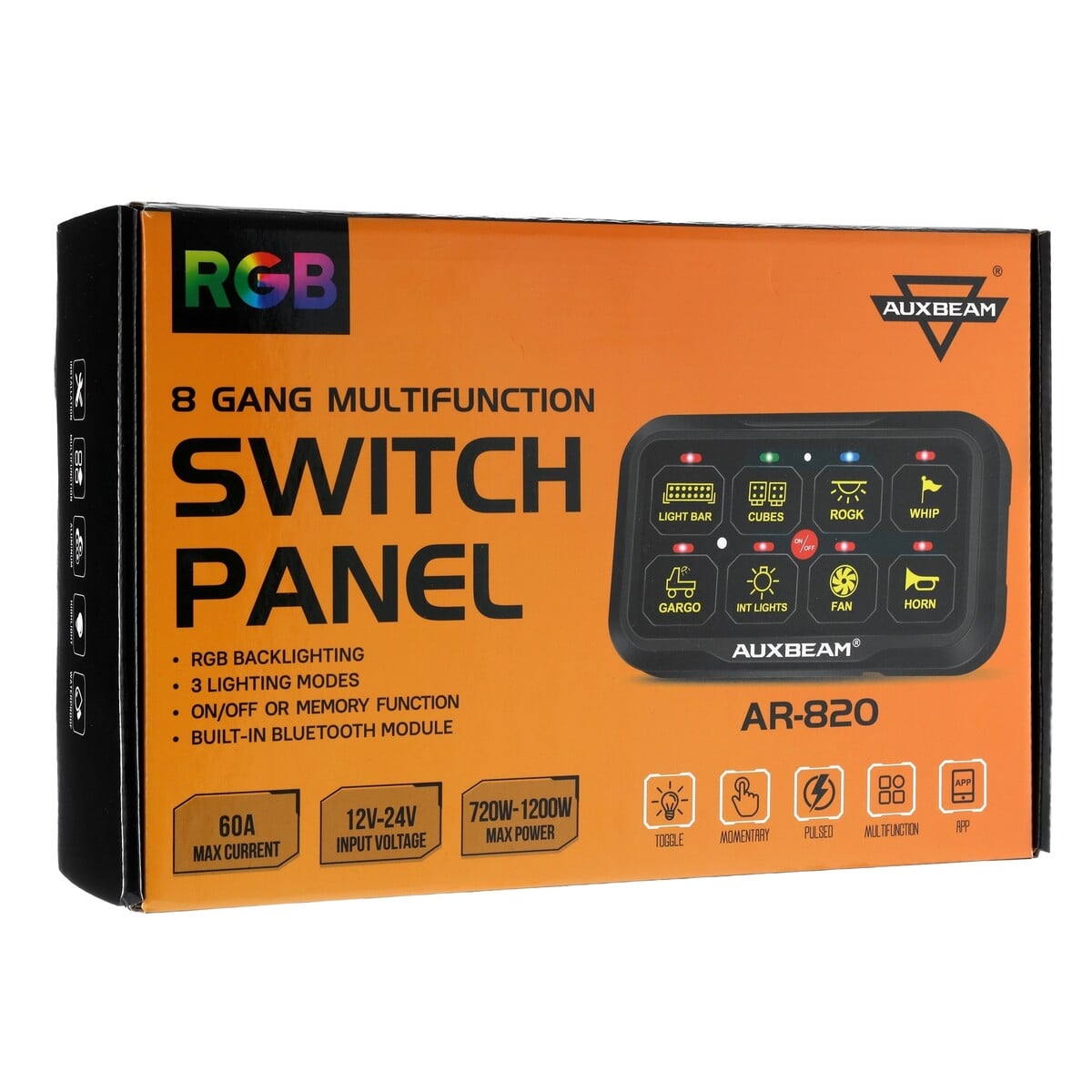Polaris General Auxbeam 8 gang Switch Panel Mount - Image 8