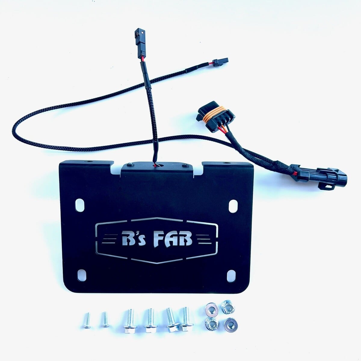 Polaris Xpedition M/C Style License Plate Bracket with LED Light and Wiring Harness - Image 9
