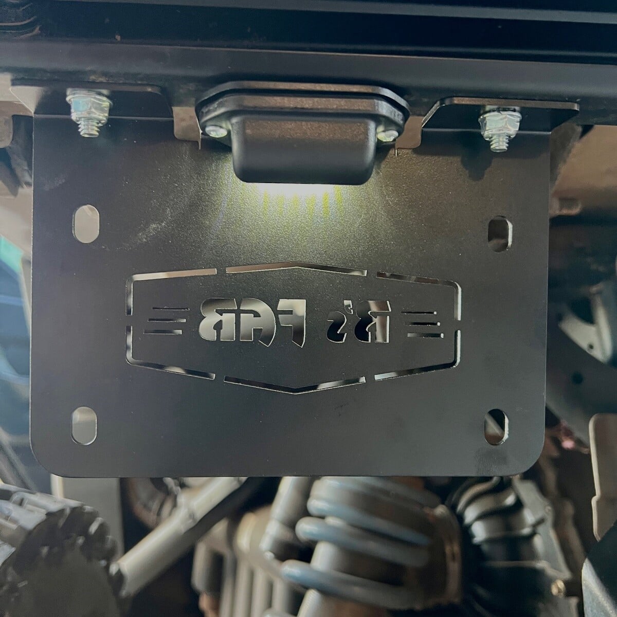 Polaris Xpedition M/C Style License Plate Bracket with LED Light and Wiring Harness - Image 8