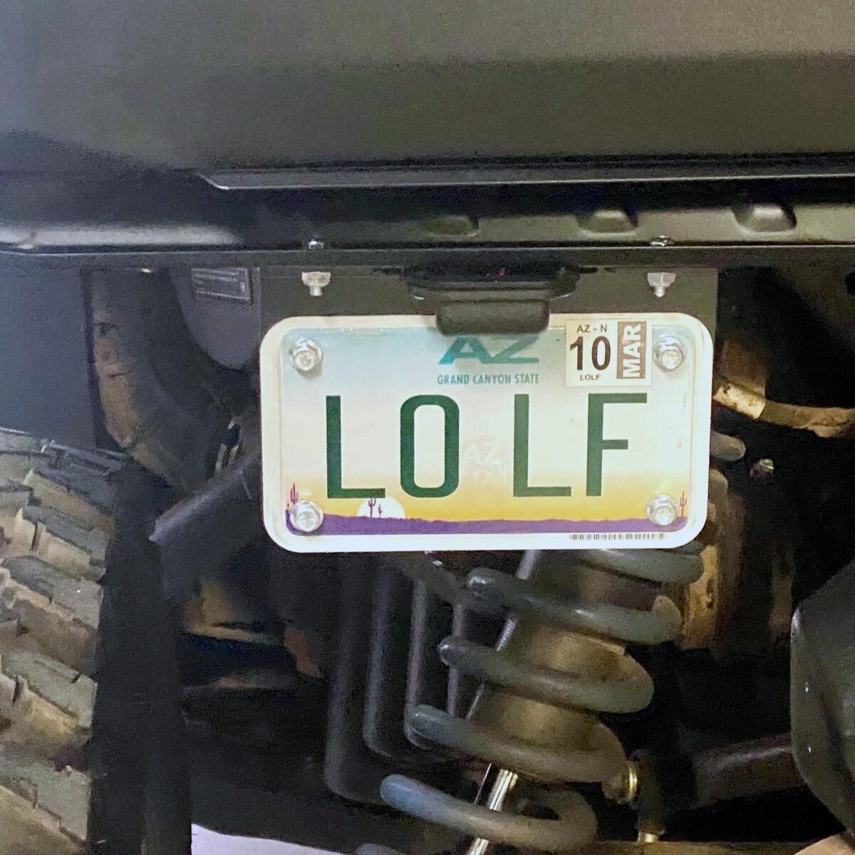 Polaris Xpedition M/C Style License Plate Bracket with LED Light and Wiring Harness - Image 6