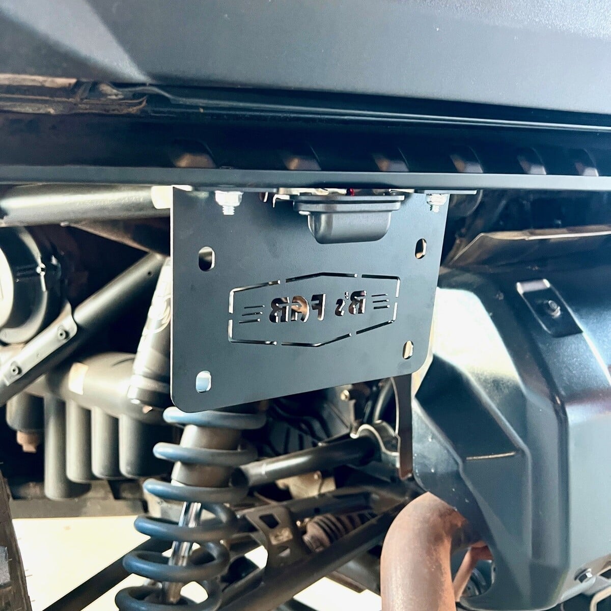 Polaris Xpedition M/C Style License Plate Bracket with LED Light and Wiring Harness - Image 5