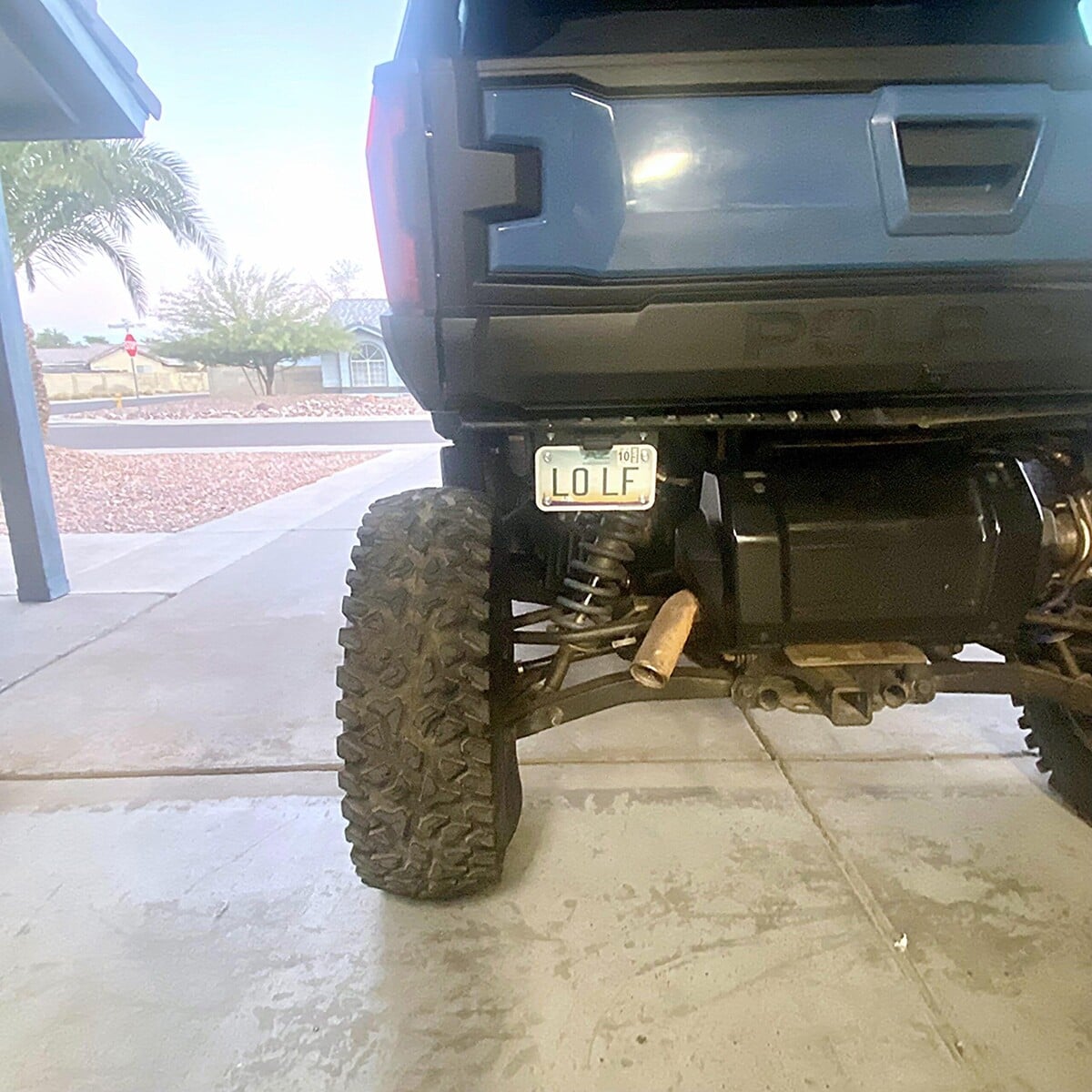 Polaris Xpedition M/C Style License Plate Bracket with LED Light and Wiring Harness - Image 3