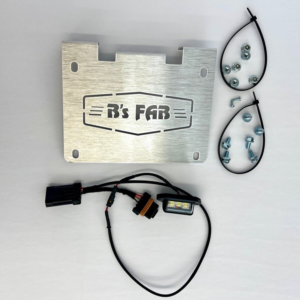 Polaris Xpedition Full Size License Plate Bracket with LED Light and Wiring Harness - Image 7