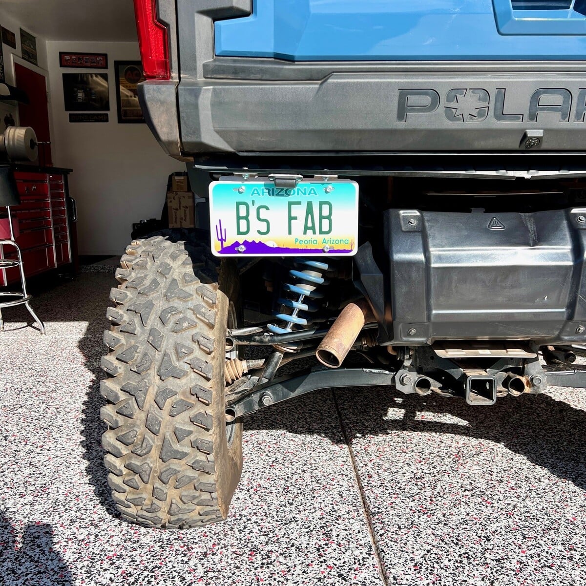 Polaris Xpedition Full Size License Plate Bracket with LED Light and Wiring Harness - Image 4